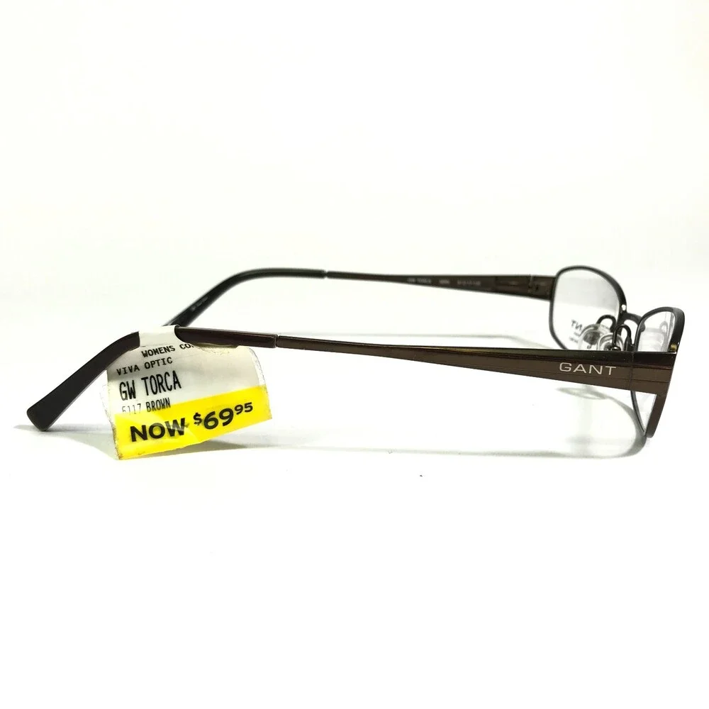 GANT Eyeglasses Frames GW TORCA SBRN Brown Cat Eye Full Wire Rim 51-17-135